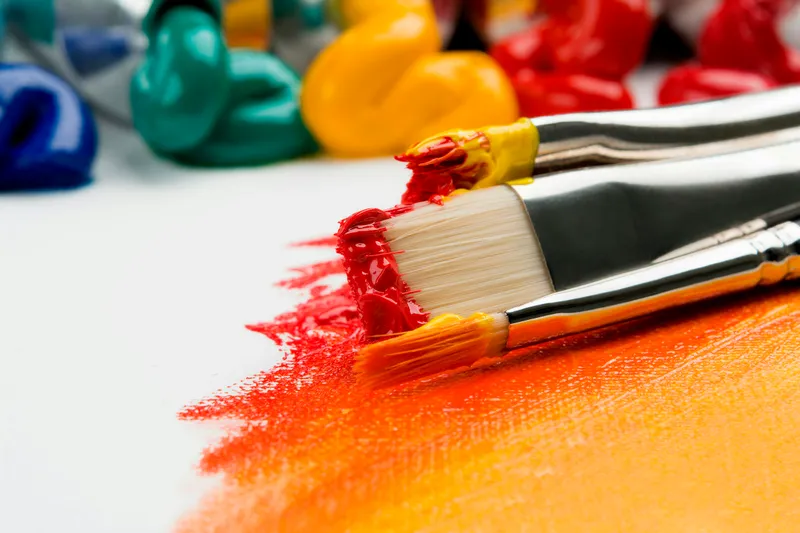 Resim ve sanat atölyesi ortamı